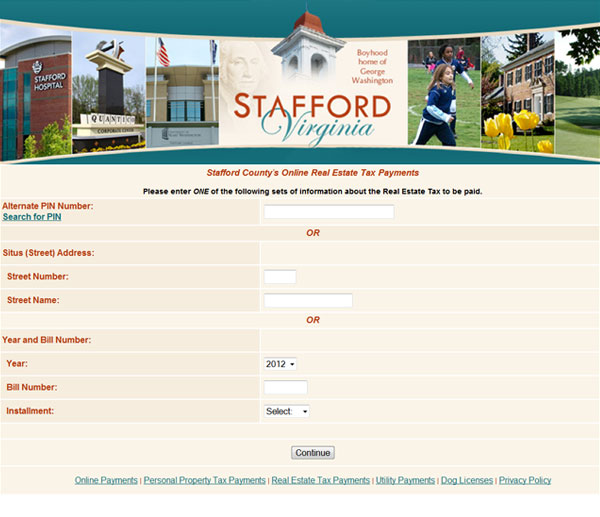 Stafford County Online Payments